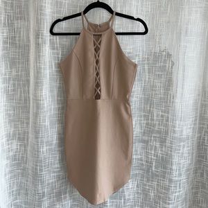 Forever 21 beige dress